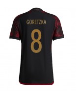Saksa Leon Goretzka #8 Vieraspaita MM-kisat 2022 Lyhythihainen
